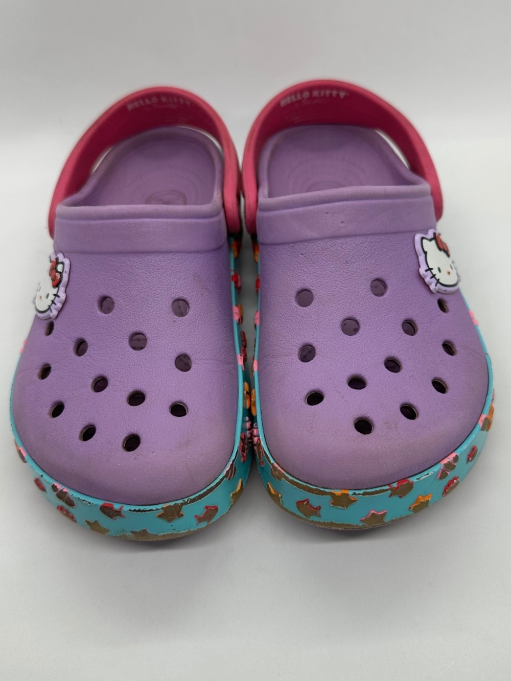 Hello Kitty Crocs Toddler C10-11 Purple & Blue